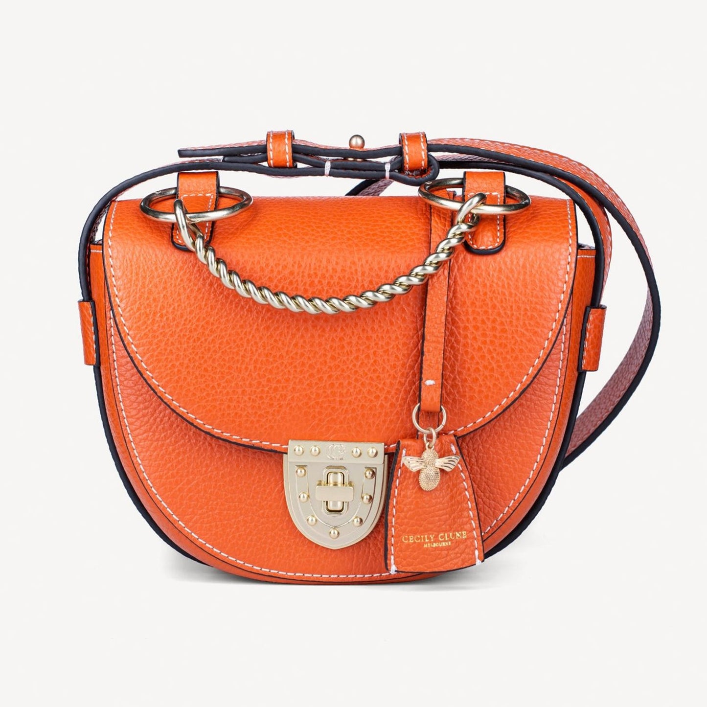 Luna Small Crossbody Bag - orange-Cecily Clune