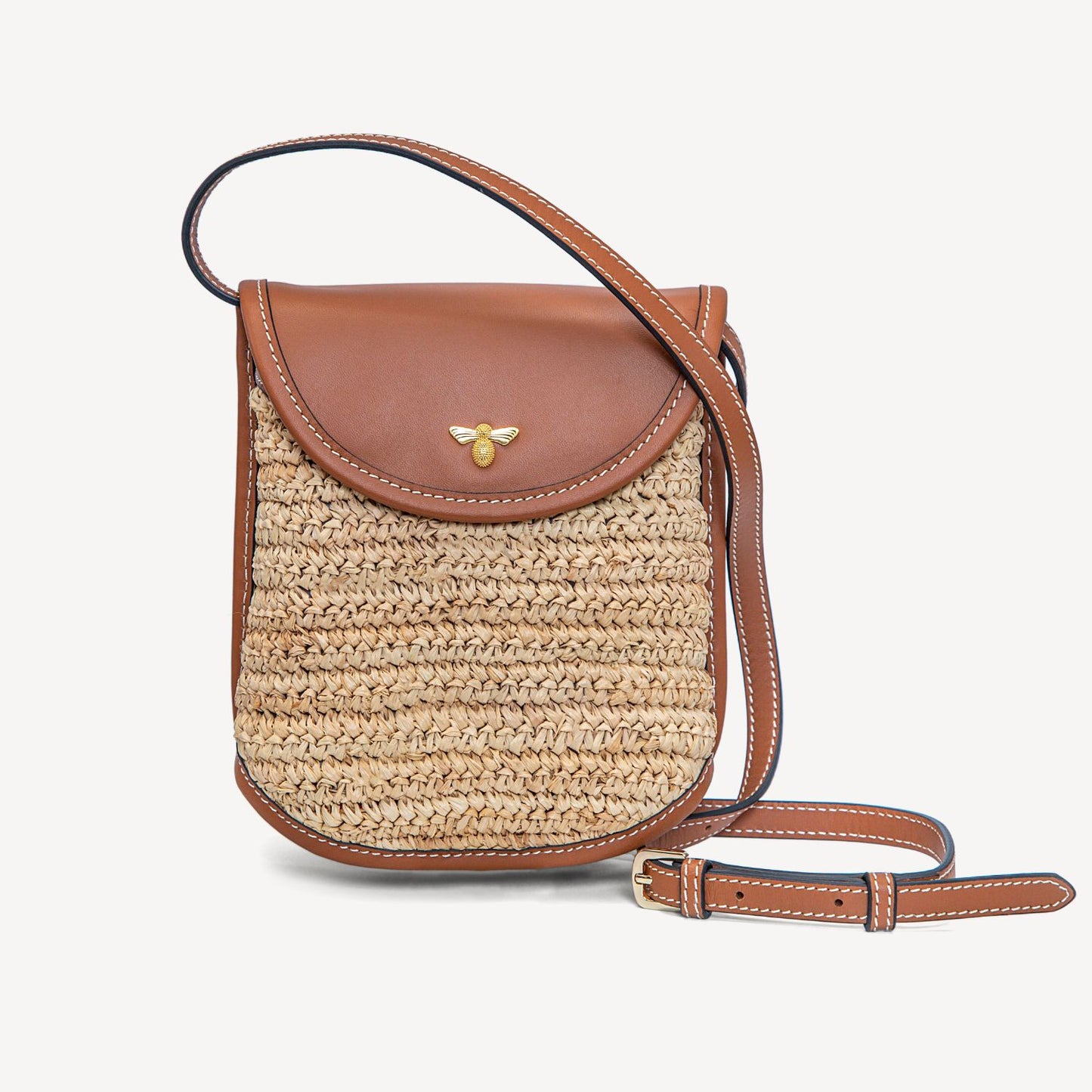 Issy Crossbody Pouch - Tan-Cecily Clune