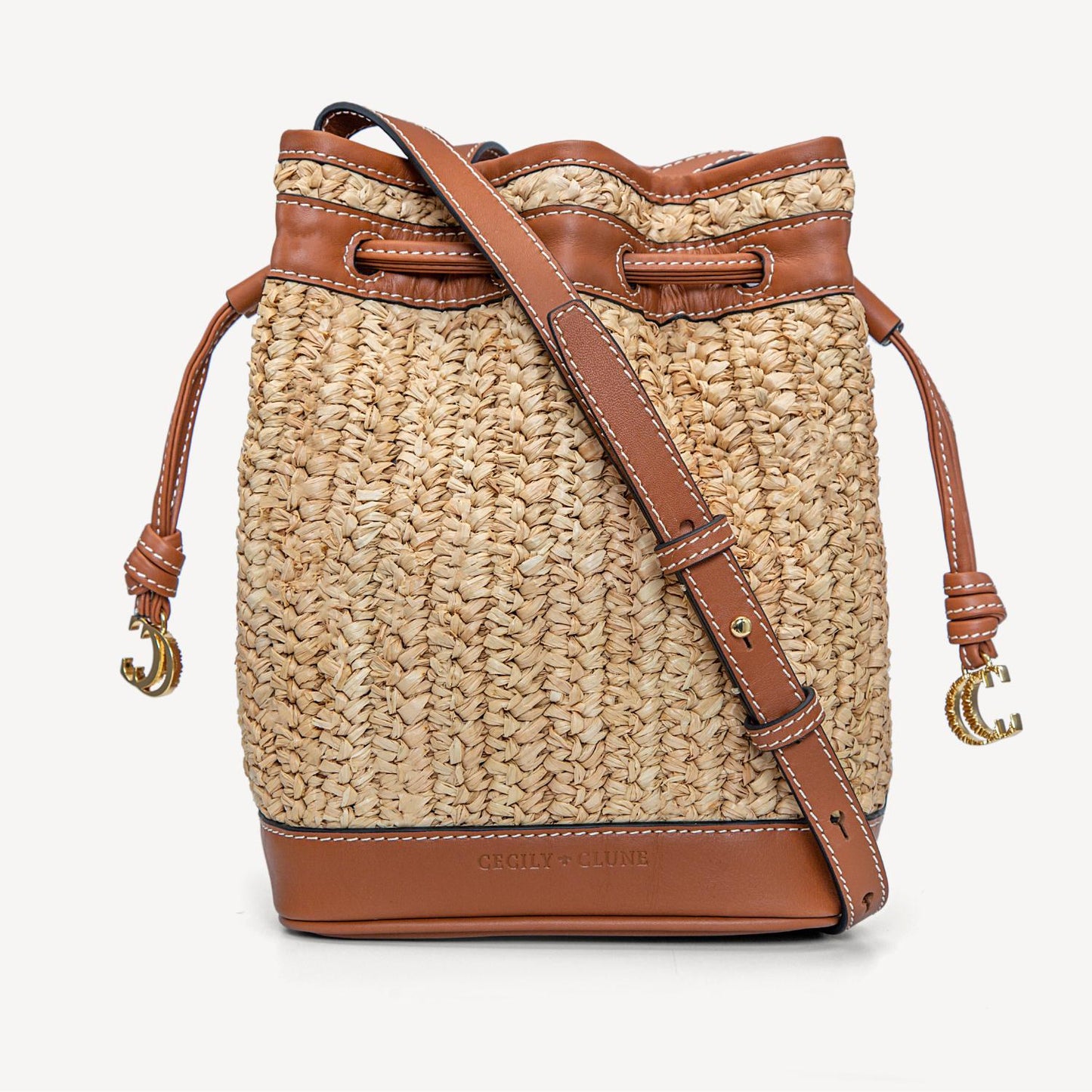 Chloe Bucket Bag - Tan-Cecily Clune