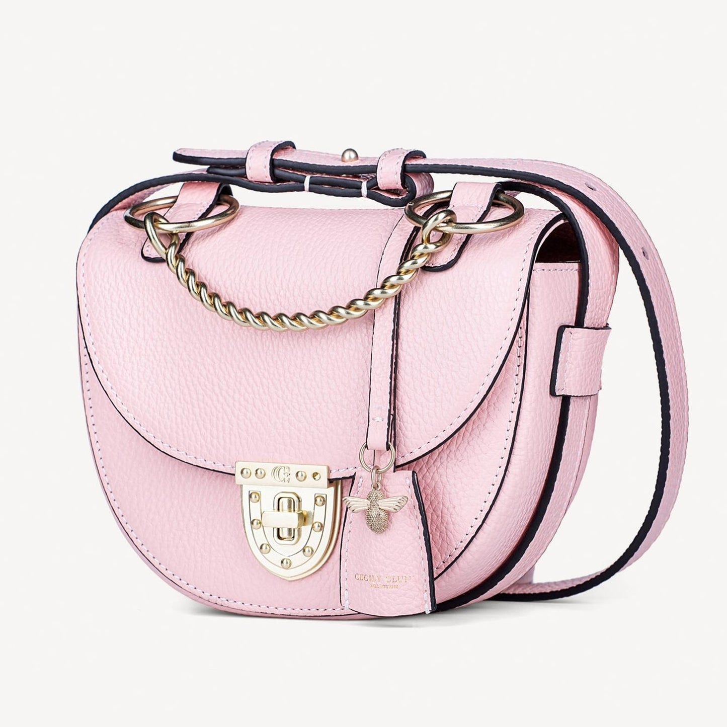 Luna Small Crossbody Bag - blush pink-Cecily Clune