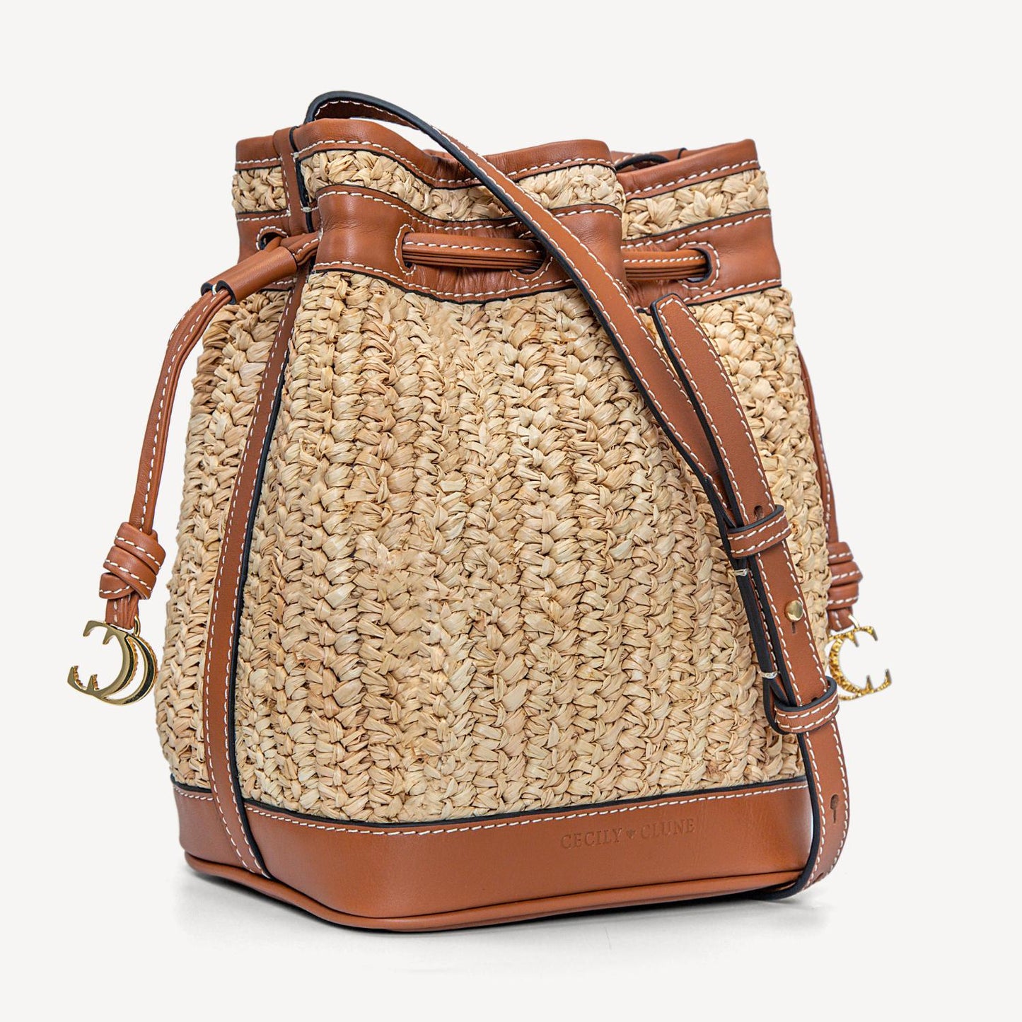 Chloe Bucket Bag - Tan-Cecily Clune