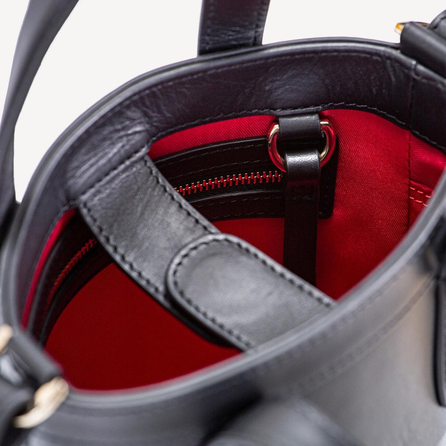 Forever Alice Bucket Bag - Smooth Black Luxury Leather-Cecily Clune