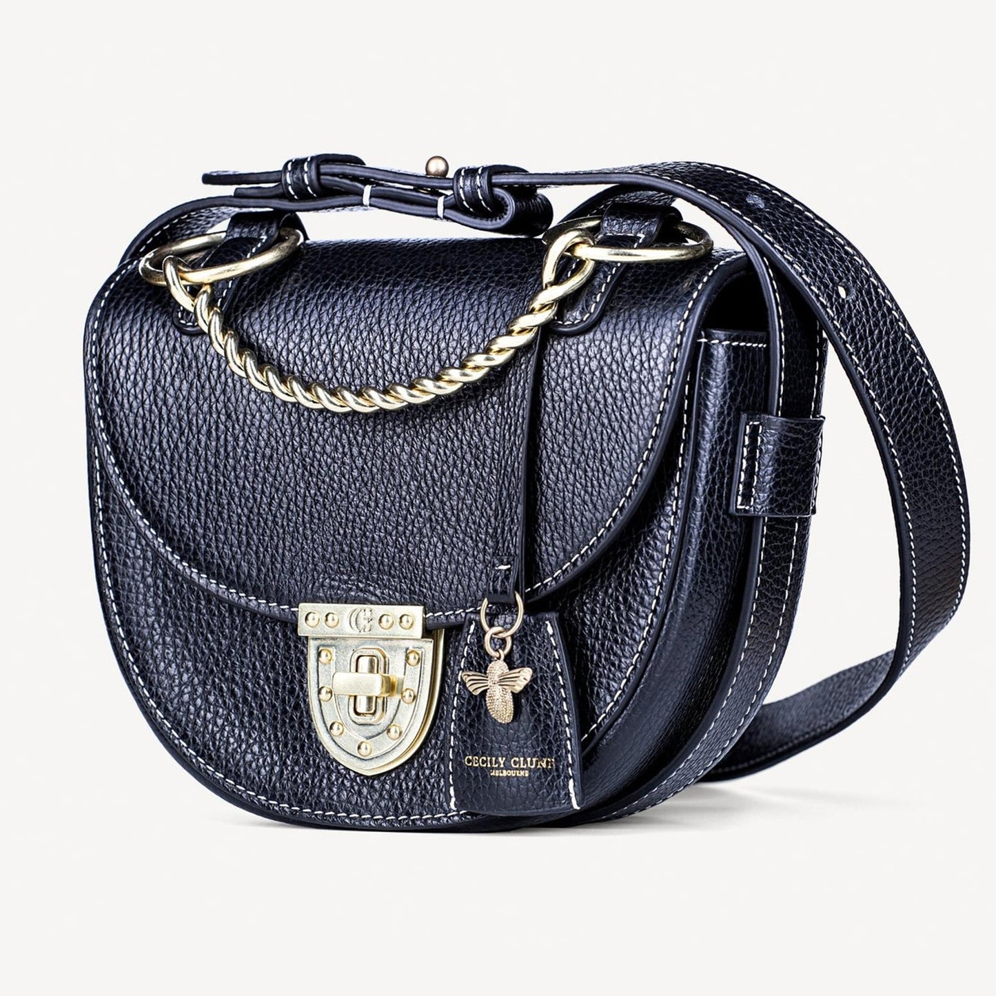 Luna Bag Small Crossbody Bag - black-Cecily Clune