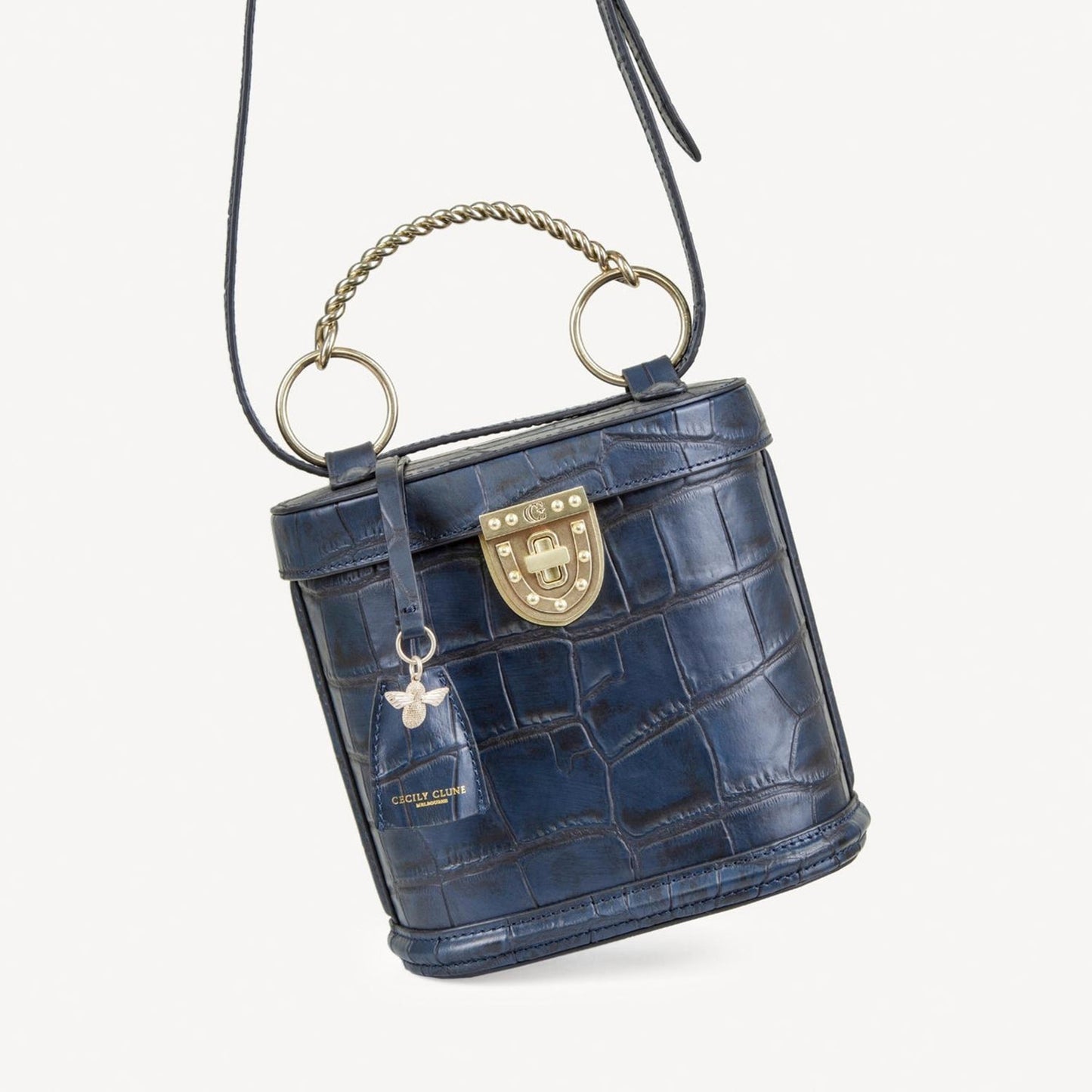 Katherine Bag - Midnight Navy Hand Finished Luxury Leather-Cecily Clune