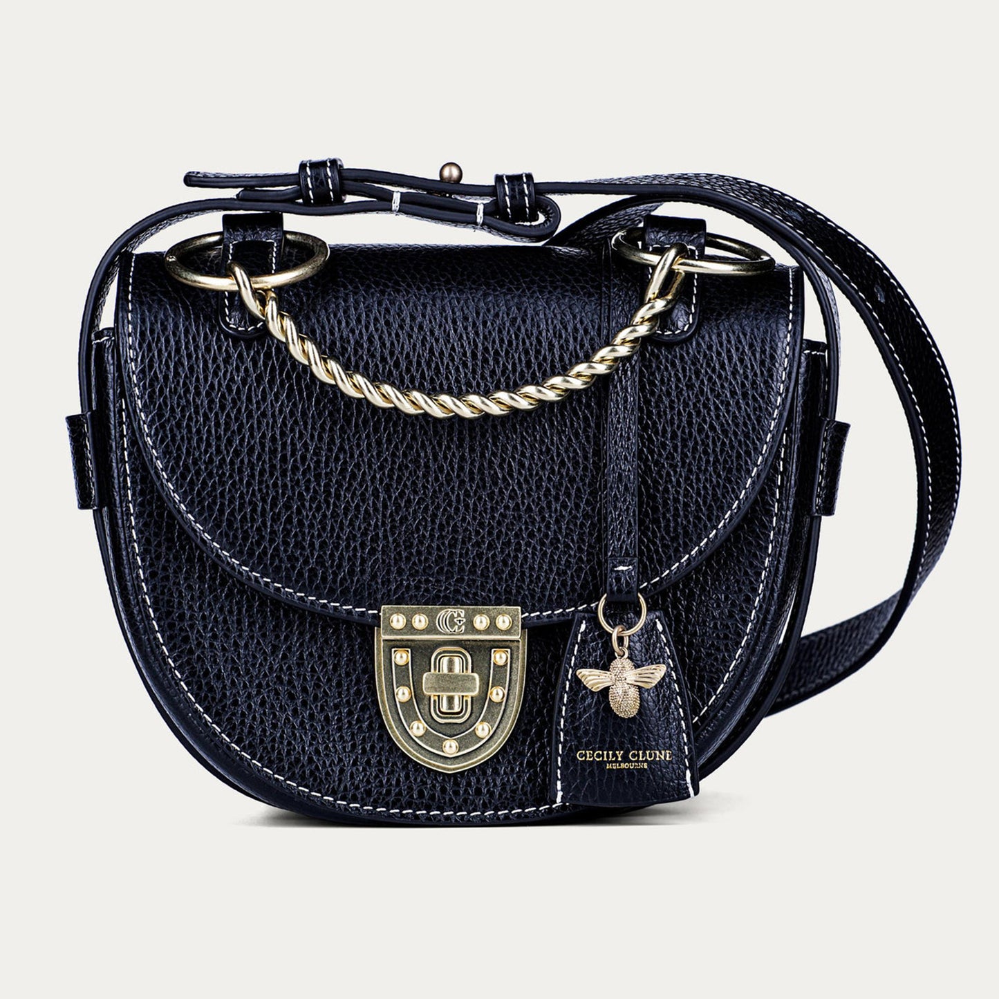 Luna Bag Small Crossbody Bag - black-Cecily Clune