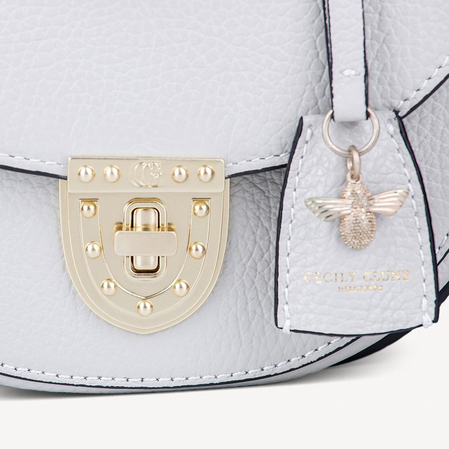 Luna Small Crossbody Bag- dove grey-Cecily Clune