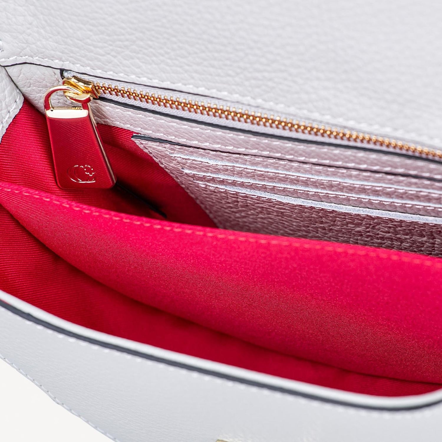 Luna Small Crossbody Bag- dove grey-Cecily Clune