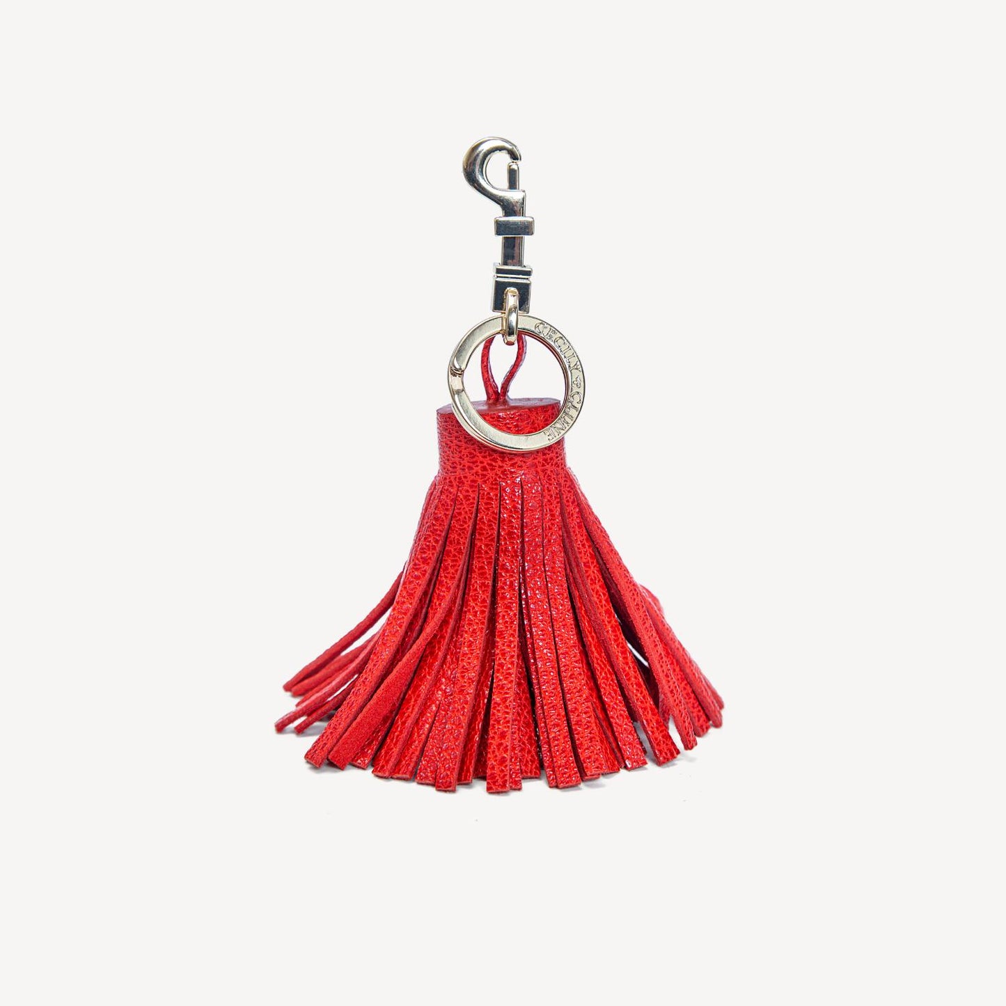 red leather tassel cecily clune