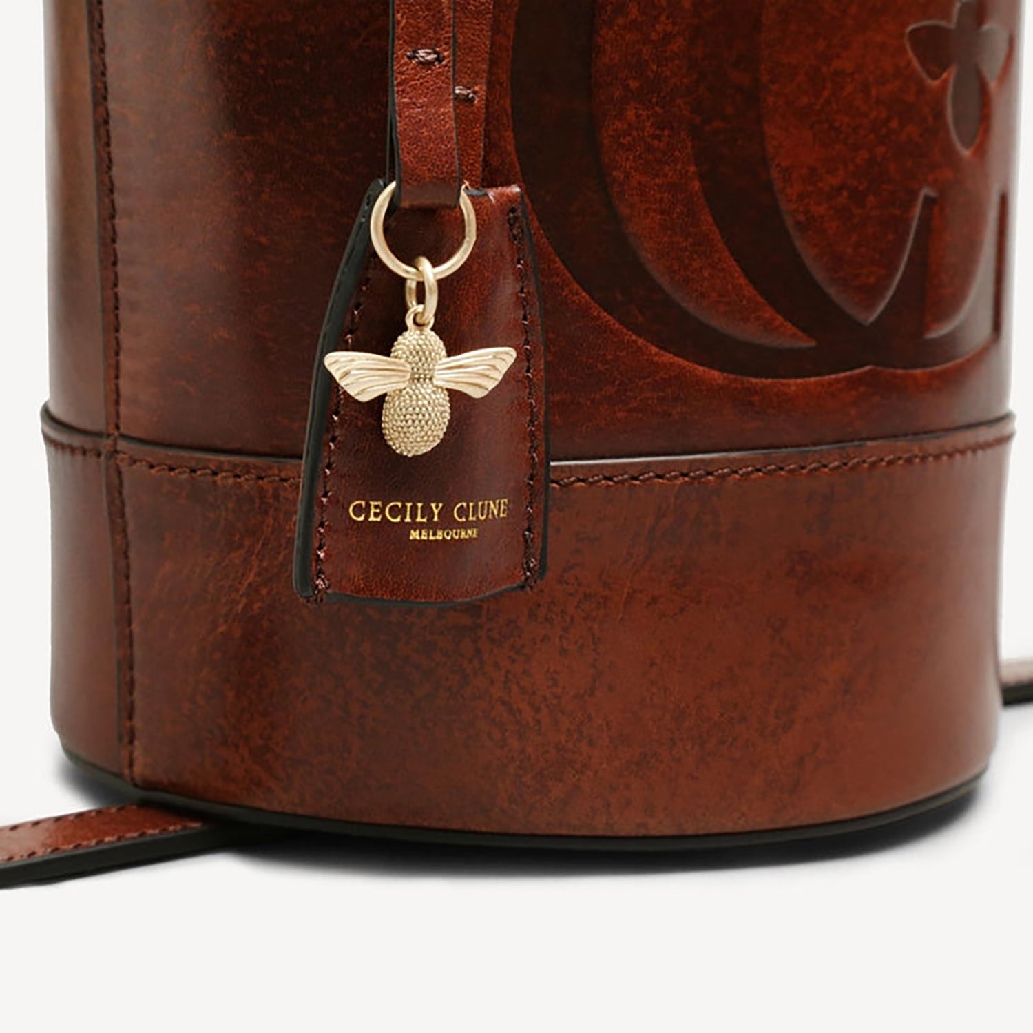Forever Alice Bucket Bag - Cognac Hand Finished Luxury Leather-Cecily Clune