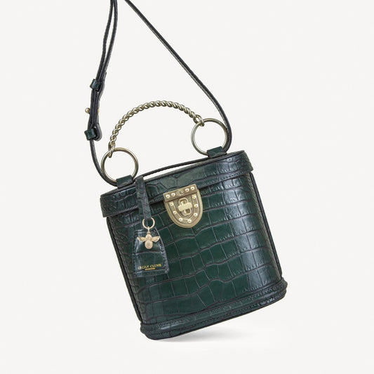 Katherine Bag - Woodsy Green Hand Finished Luxury Leather-Cecily Clune
