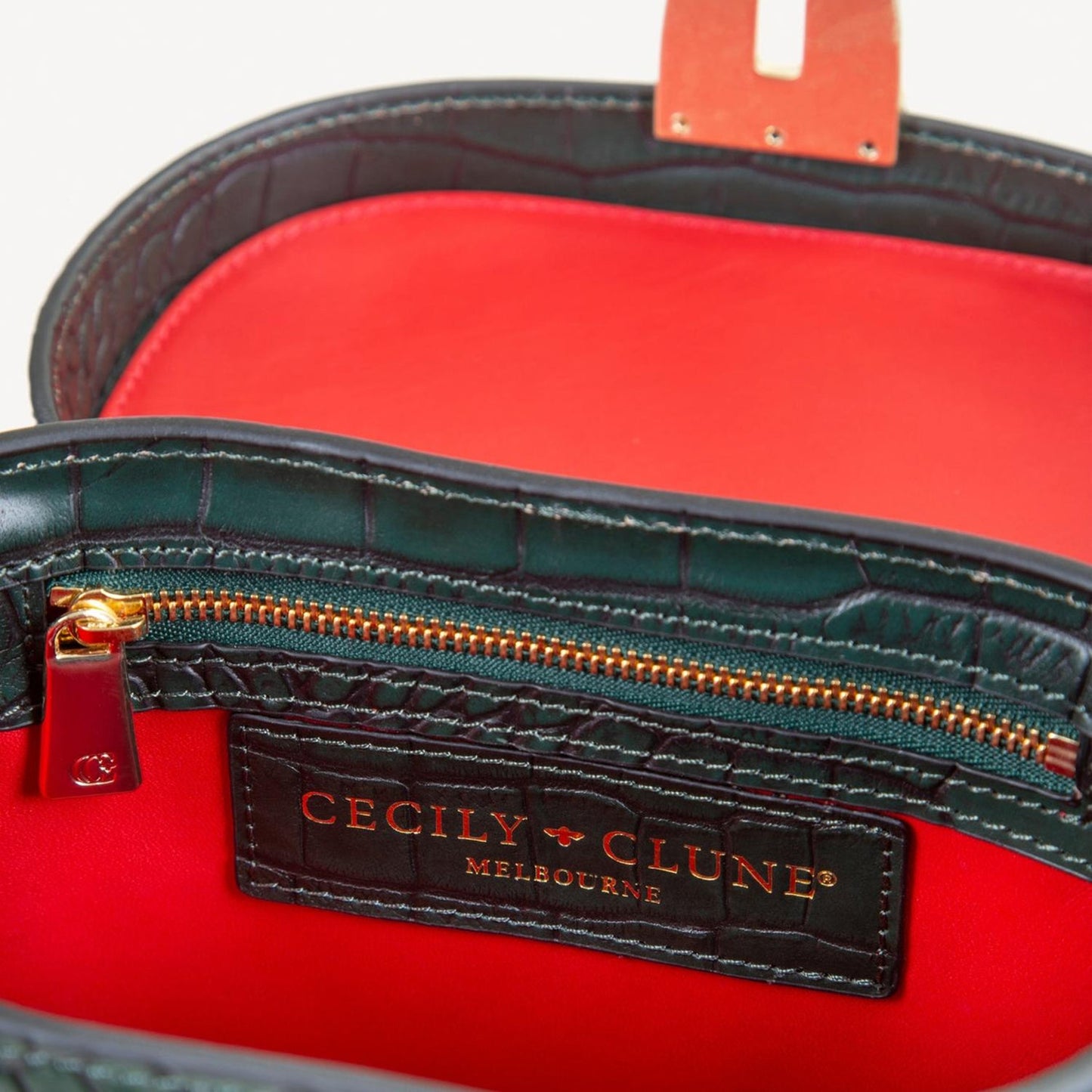 Katherine Bag - Woodsy Green Hand Finished Luxury Leather-Cecily Clune
