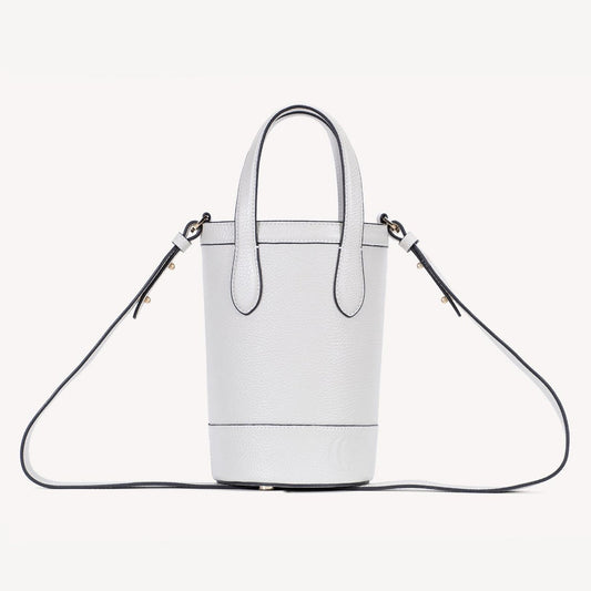 Alice Bucket Bag- Dove Grey Luxury Leather-Cecily Clune