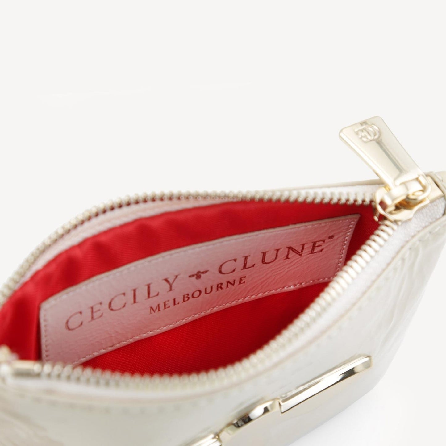 Bee pouch - ivory-Cecily Clune