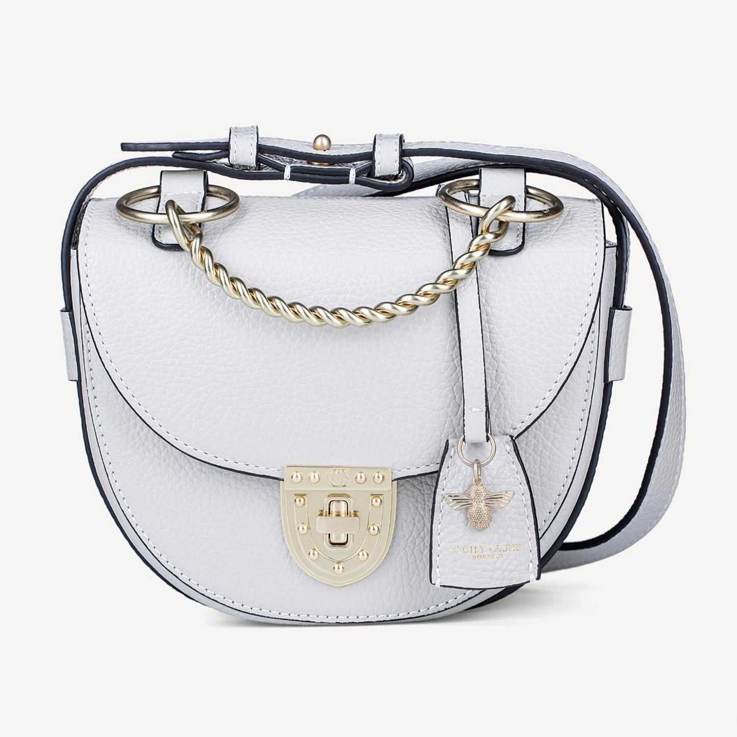 Luna Small Crossbody Bag- dove grey-Cecily Clune