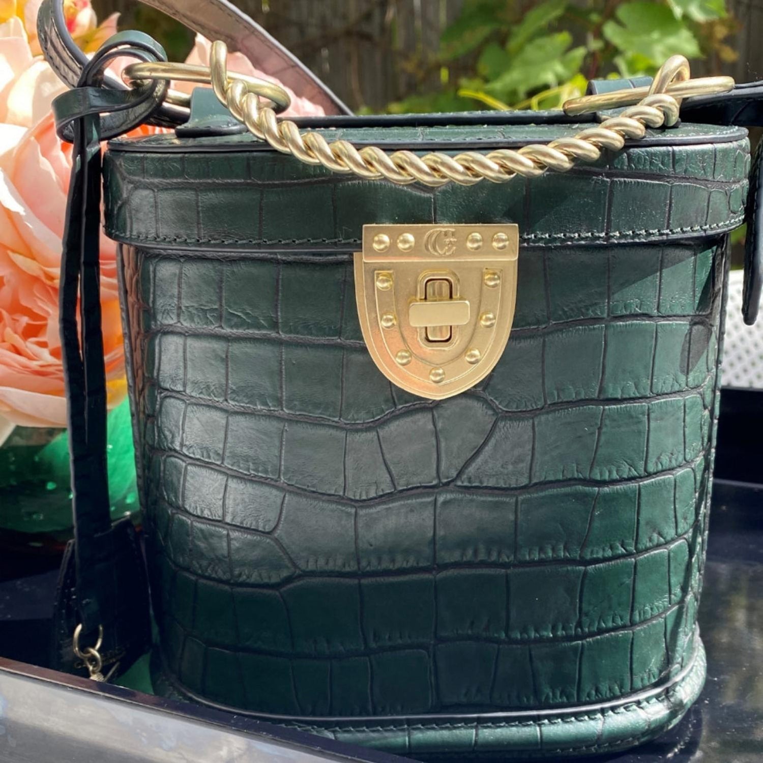 Katherine Bag - Woodsy Green Hand Finished Luxury Leather-Cecily Clune