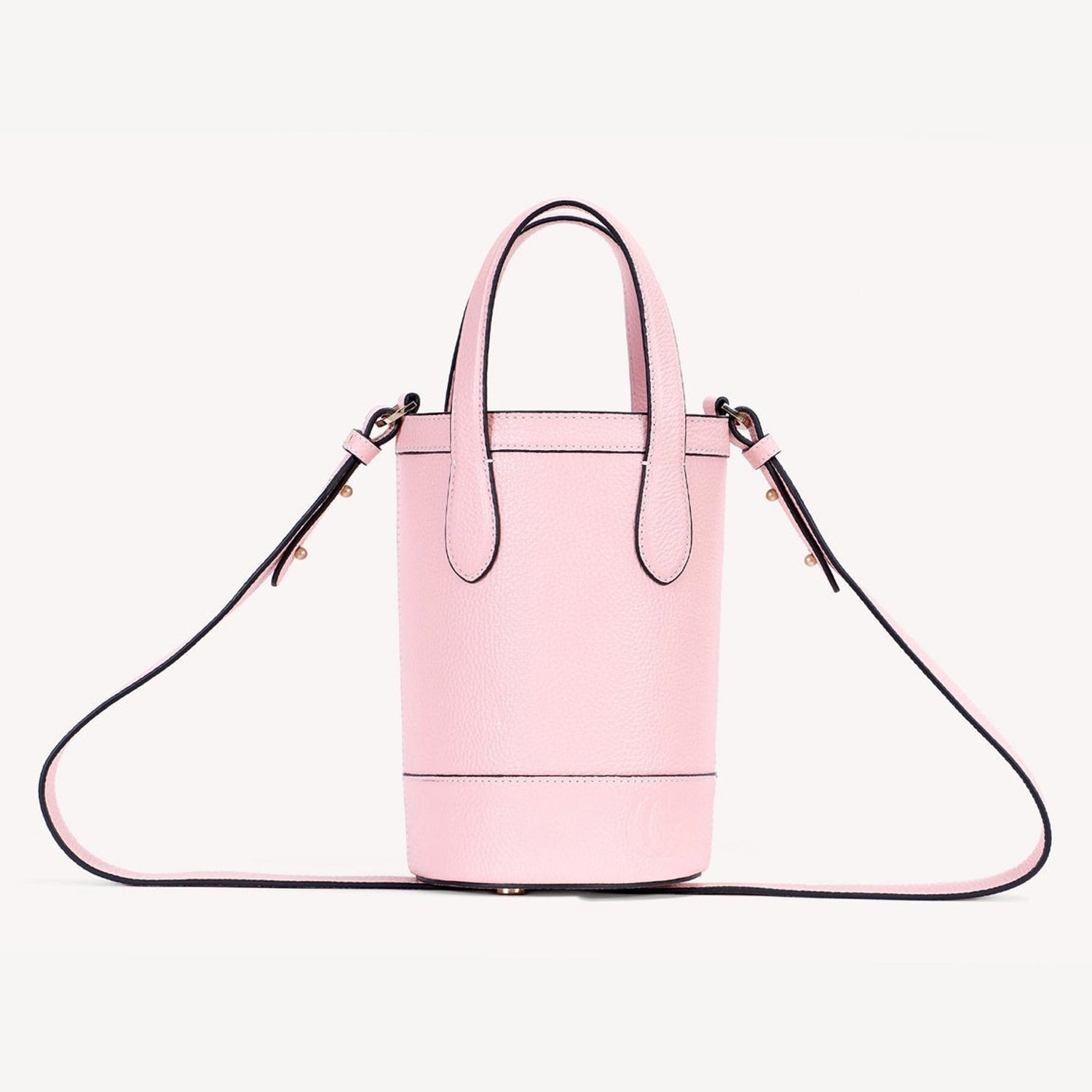 Alice Bucket Bag - Blush Pink Luxury Leather-Cecily Clune