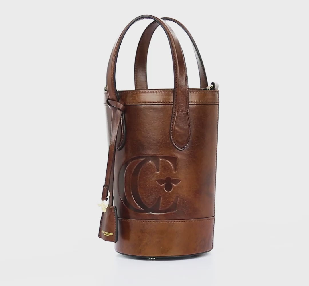 Forever Alice Bucket Bag - Cognac Hand Finished Luxury Leather